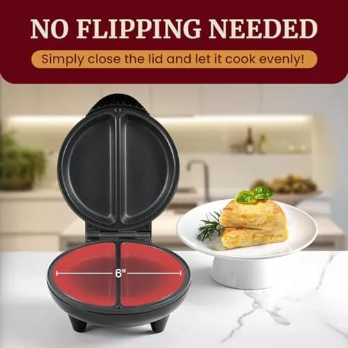 Elite Gourmet EOM205 Non-Stick Omelet & Frittata Maker 6.5-Inch | Perfect Breakfast & Dessert Maker thumbnail 5