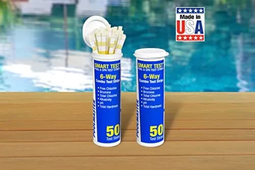 Poolmaster Smart Test 6-Way Swimming Pool and Spa Water Chemistry Test Strips 100 Count (2 Pack) | Test Chlorine, Bromine, pH, Alkalinity, Total Chlorine & Hardness thumbnail 6