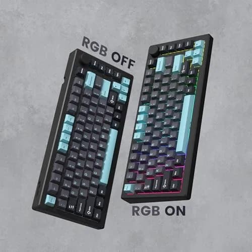 dagaladoo Double Shot PBT Keycaps Set Cherry Profile 138 Keys | Retro Grey/Blue for Mechanical Keyboards thumbnail 6