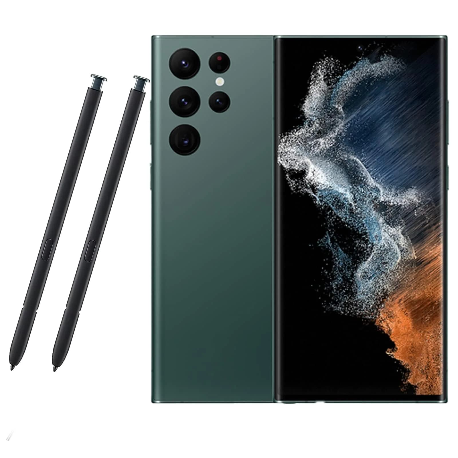 Alovexiong Burgundy 2-Pack Stylus Pen for Samsung Galaxy S22 Ultra | 4096 Levels Pressure Sensitivity — Green