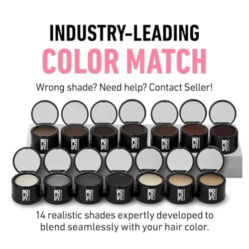 Boldify Hairline Powder Black 10g (0.35 oz) | Instant Root Coverage & Thinning Hair Filler thumbnail 3
