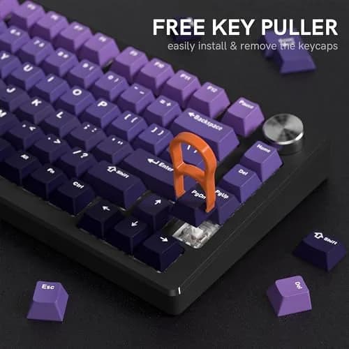 dagaladoo Double Shot PBT keycaps Purple, Cherry Profile Keyboard Keycaps | Gradient Purple, 132 Keys thumbnail 6