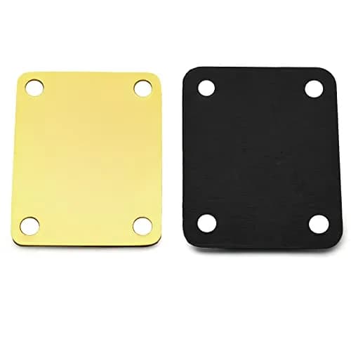 MAXCHEER Gold Bass Guitar Neck Plate with Screws | Strengthen Joint Connector thumbnail 7