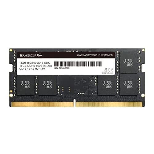 TEAMGROUP Elite DDR5 16GB 5600MHz SO-DIMM Laptop Memory Module | 16GB (1x16GB) 5600MHz CL46 1.1V thumbnail 1