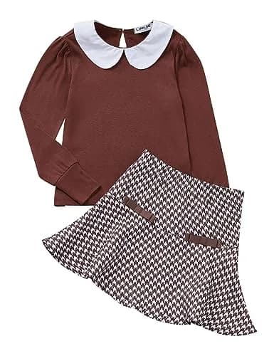 LIONJIE Toddler Girl Outfit Set 9-10Y | Festive Christmas Dress for Girls thumbnail 1
