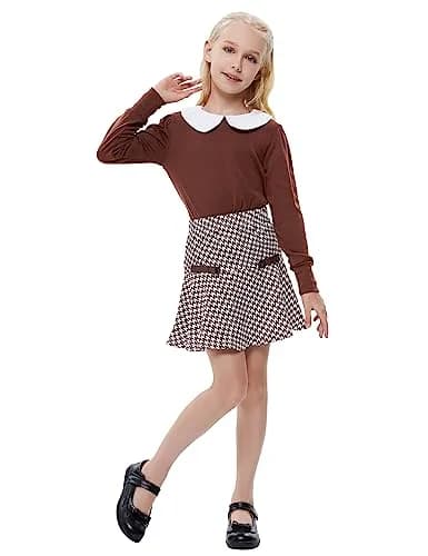 LIONJIE Toddler Girl Outfit Set 9-10Y | Festive Christmas Dress for Girls thumbnail 2