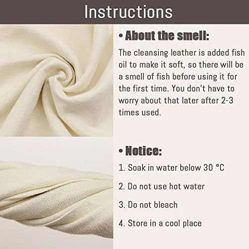 Airlab Chamois Cloth for Car 20'' x 27.6'' | Ultra Absorbent Leather Shammy Towel (70-120c) thumbnail 8