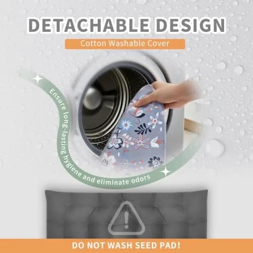 UNCN Wide Microwave Heating Pad with Washable Cover 2.8 lbs (1.23 kg) | Cordless Warm Compress for Neck, Shoulder, Back Pain Relief thumbnail 4