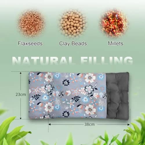 UNCN Wide Microwave Heating Pad with Washable Cover 2.8 lbs (1.23 kg) | Cordless Warm Compress for Neck, Shoulder, Back Pain Relief thumbnail 5