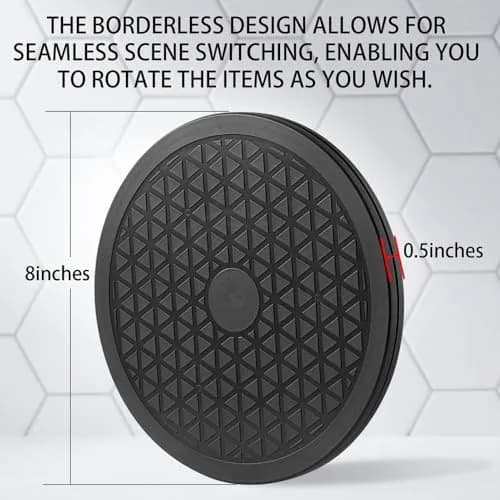 QDiShi 8 Inch Rotating Swivel Stand 2-Pack | Heavy Duty ABS Turntable thumbnail 2