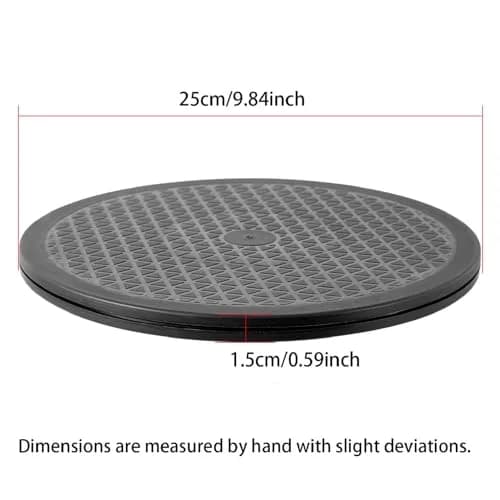 QDiShi Heavy Duty Lazy Susan Turntable Swivel Base 2 Pack, 28 cm (10 Inch) | Smooth 360° Rotation for Kitchen Cabinets & TV thumbnail 4