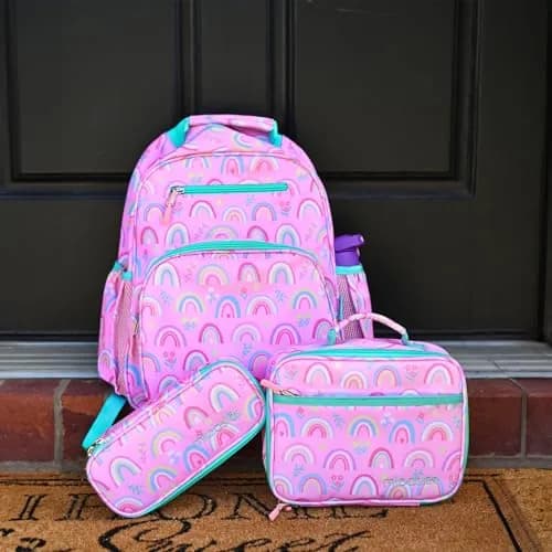 mibasies Kids Lunch Box for Girls, Insulated Lunch Bag School Kindergarten Pink Rainbow 2.5L (8.5 Fl Oz) | Cute & Durable for School thumbnail 8