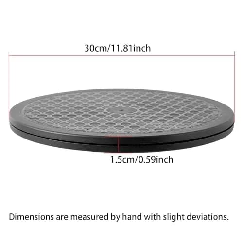 QDiShi Heavy Duty Rotating Swivel Stand 28 cm (12 Inch) | Steel Ball Bearings for Monitors, TVs, Plants thumbnail 3