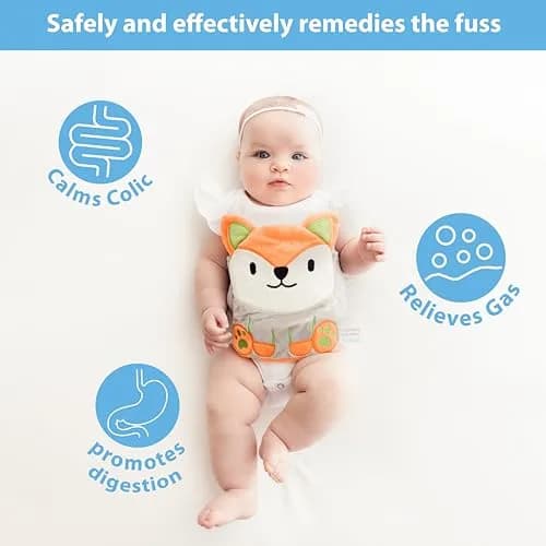 bebon Baby Colic, Gas & Upset Stomach Relief | Heated Tummy Wrap for Newborns thumbnail 2
