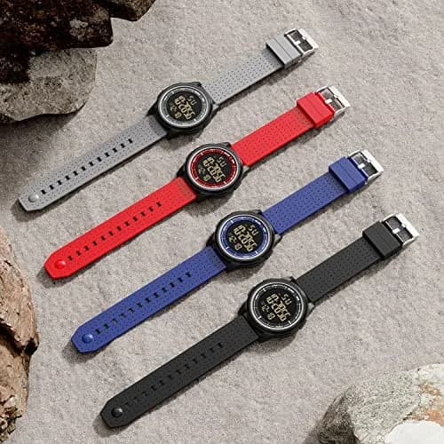 GOLDEN HOUR Ultra-Thin Minimalist Sports Waterproof Digital Watch 43mm (1.69 in) | Wide-Angle Display Rubber Strap thumbnail 6