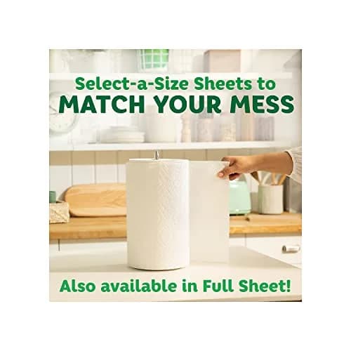 Bounty Select-A-Size Paper Towels, 147 Sheets/Roll, 12 Triple Rolls | 2X More Absorbent thumbnail 6