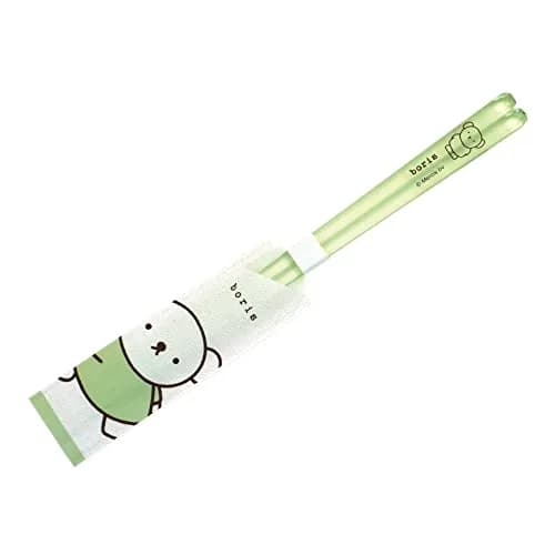 金正陶器(Kaneshotouki) Dick Bruna Miffy Clear Chopsticks 23cm | Light Green, Made in Japan thumbnail 1