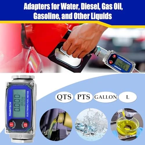 TEANTECH Turbine Flow Meter 3/4 inch (19.05mm) with NPT Counter | Accurate Flow Measurement thumbnail 6