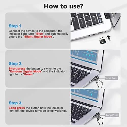 AUEDROT Metal Mouse Jiggler 2 PCS | Undetectable USB Mouse Mover for Computer & Laptop thumbnail 6