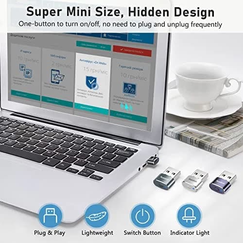 AUEDROT Metal Mouse Jiggler 2 PCS | Undetectable USB Mouse Mover for Computer & Laptop thumbnail 7