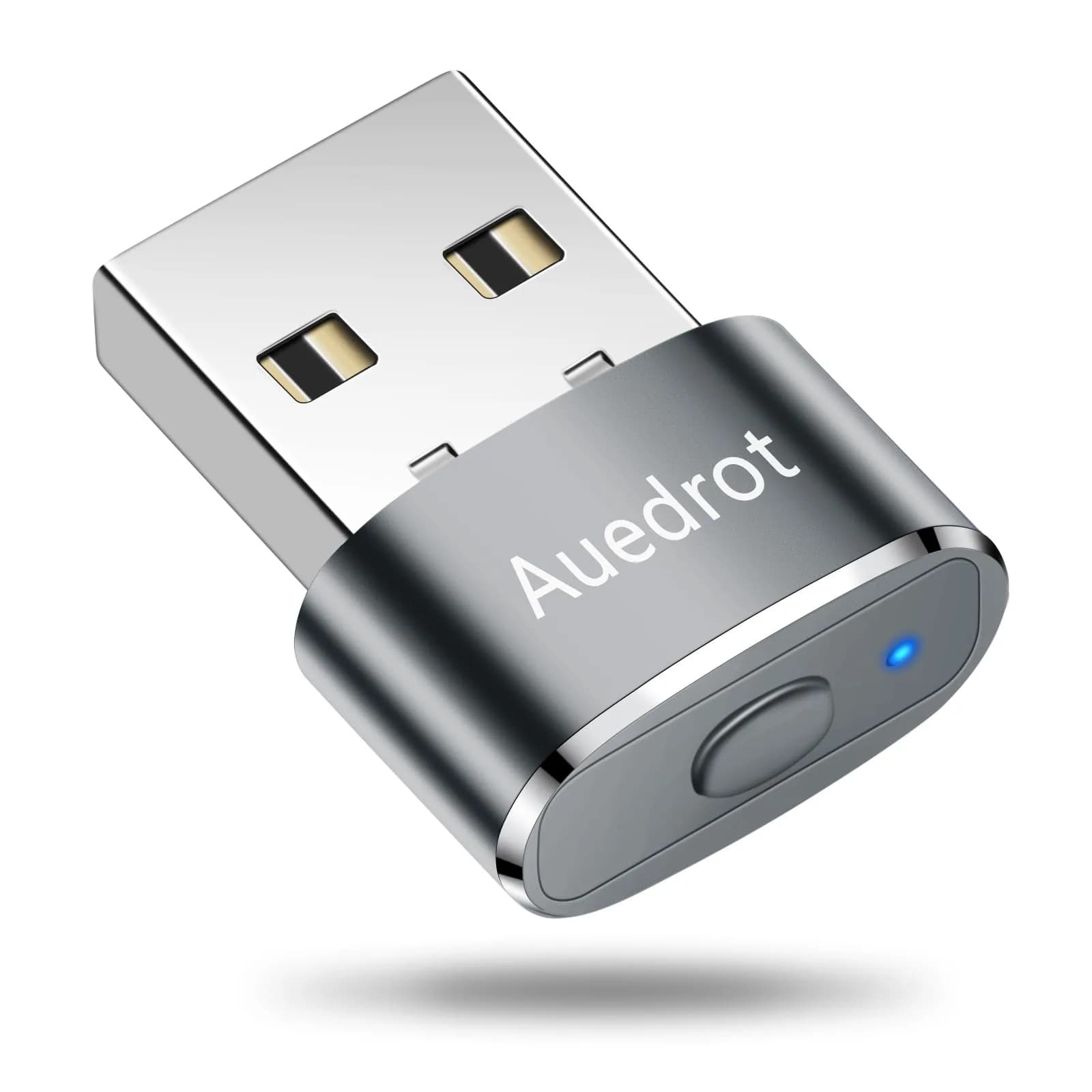AUEDROT Metal Mouse Jiggler 2 PCS | Undetectable USB Mouse Mover for Computer & Laptop — Gray