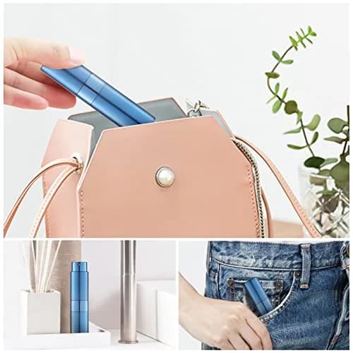 LISAPACK 8ml (0.27 Fl Oz) Refillable Perfume Travel Bottle | Leak-Proof Aluminum Atomizer Sprayer thumbnail 5