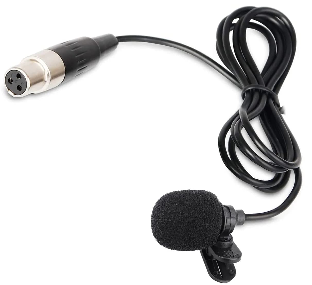 Todlinkoc Lavalier Microphone with Mini XLR Jack | Wireless UHF Clip-on Lapel Mic for Voice Amplifier