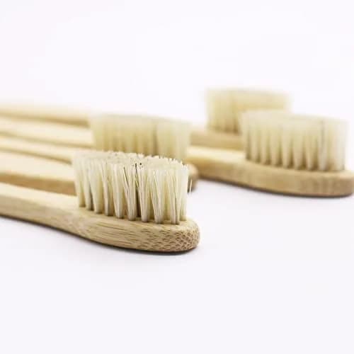 N-amboo Bamboo Toothbrush with Boar Bristles, Pack of 8 | Biodegradable & Natural thumbnail 4