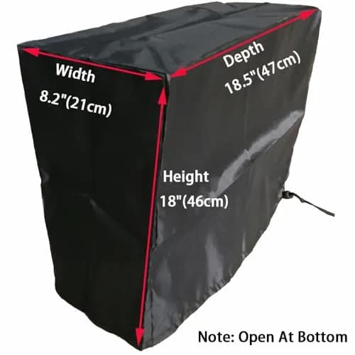 LU2000 Medium PC Dust Cover 46cm (18") | Antistatic, Waterproof, Adjustable Drawstring for Mid-Tower PCs thumbnail 5