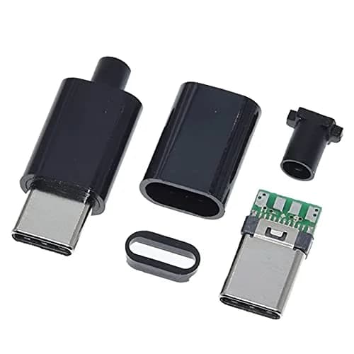 ANMBEST USB 3.1 Type C Connector 24 Pins Male Female Plug Socket with PCB Board, 8.4mm x 2.6mm | 5Gbps Data Transfer & 3A Charging thumbnail 2