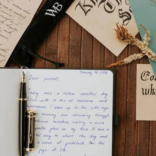 Wordsworth & Black Luxury Fountain Pen Set Medium Nib Black Gold Finish Pouch | Smooth Ink Flow thumbnail 8