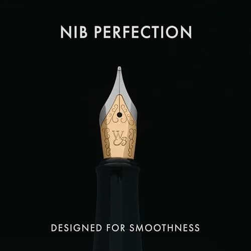 Wordsworth & Black Luxury Fountain Pen Set with Medium Nib, Racing Green | Smooth Ink Flow for Writing thumbnail 4
