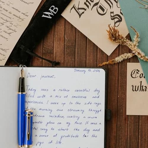 Wordsworth & Black Luxury Fountain Pen Set with Medium Nib, Blue Ink | Smooth Ink Flow Writing Instrument thumbnail 8
