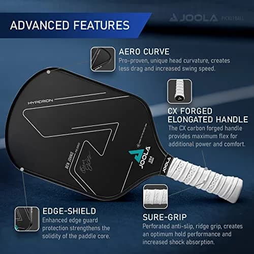 JOOLA Ben Johns Hyperion Pickleball Paddle 16mm (0.63 inch) | USAPA Approved Max Spin thumbnail 3