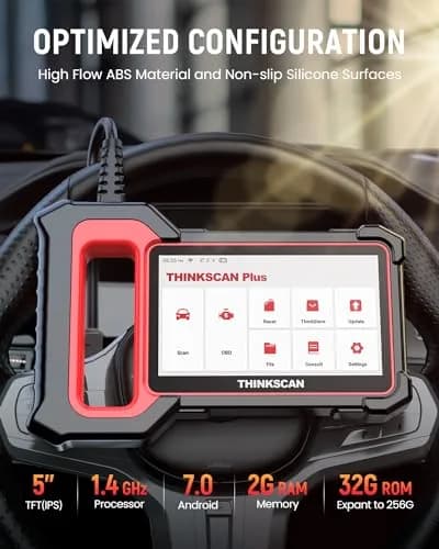 Thinkcar ThinkScan Plus S7 OBD2 Scanner | ABS, SRS, ECM, TCM, BCM, AC, IC System Diagnostic Tool with 5 Special Services & 94 Car Brands thumbnail 6