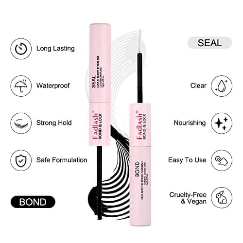 FADLASH Lash Bond & Seal Kit | Strong Hold 48-72 Hours for DIY Eyelash Extensions thumbnail 4