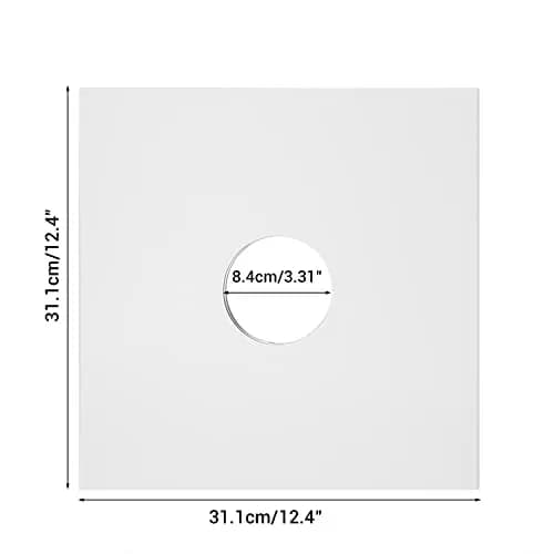 Facmogu 10PCS 12-inch Vinyl Record Sleeves 30.48cm (12 inch) | Acid-Free Cardboard LP Covers for 33 RPM Records thumbnail 7