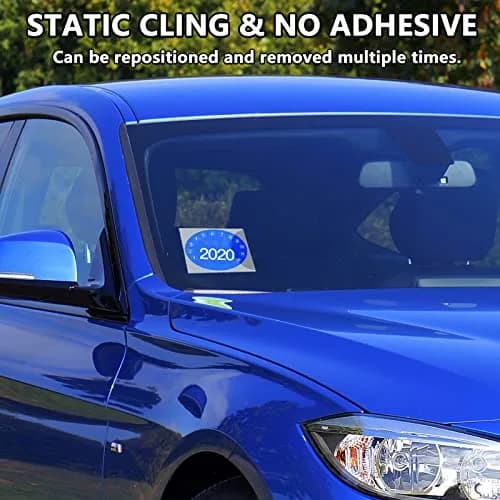 PUSNMI Clear Static Cling Film Sheets 16.4cm x 16.4cm (6.3''x6.3'') | 20PCS for Windshield & Glass thumbnail 2