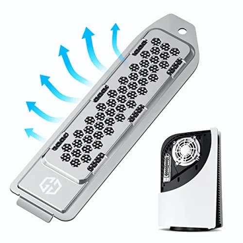 GRAUGEAR Metal Heat Dissipation Cover for PS5 M.2 SSD Expansion Slot | Cooling and Dust Proof (Silver) thumbnail 1