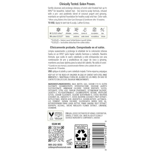 Biotera Ultra Color Care Shampoo for Vivid Color-Treated Hair | Protects & Extends Vibrancy with Coconut & Orchid Extract, Vegan, Sulfate-Free, 15.2 Fl Oz thumbnail 8