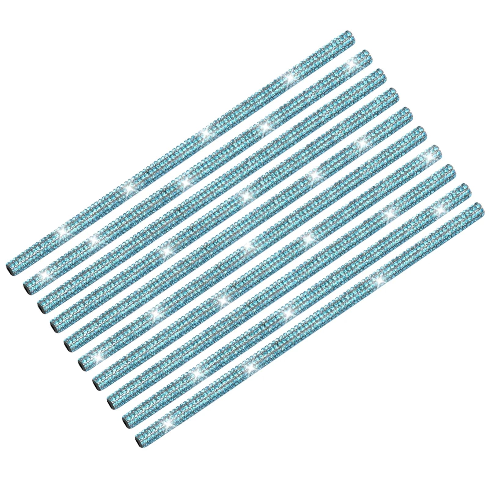 INSAUTO Bling Car Vent Outlet Trim 10pcs | Sparkle Diamond Car Accessories for Women & Girls — blue