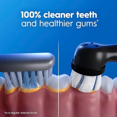 Oral-B iO Series 3 Limited Deep Clean Rechargeable Electric Toothbrush with Visual Pressure Sensor & 2 Brush Heads | 3 Cleaning Modes thumbnail 4