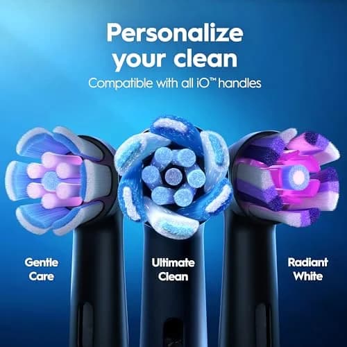 Oral-B iO Series 3 Limited Deep Clean Rechargeable Electric Toothbrush with Visual Pressure Sensor & 2 Brush Heads | 3 Cleaning Modes thumbnail 8