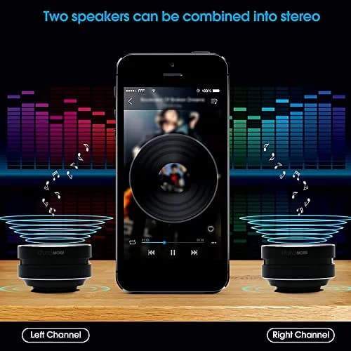 Splenssy Bone Conduction Mini Speaker Black | Portable Wireless Stereo Sound with Mic thumbnail 4