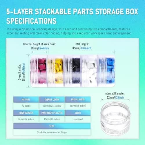 CQRobot 500 Pieces Standard Computer Jumper Caps Header Pin Shunt 2.54mm (0.1 Inch) | 5 Colors, 100 Each thumbnail 3