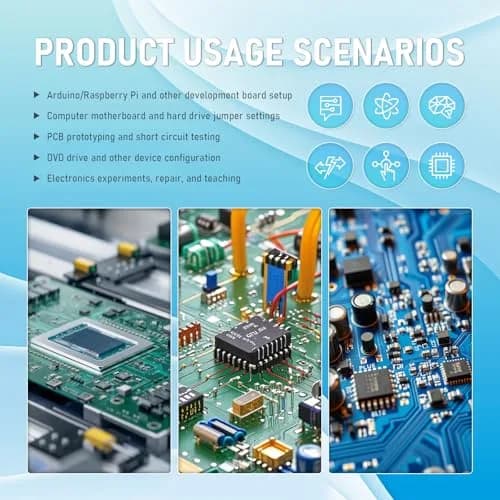 CQRobot 200 Pieces Red Standard Computer Jumper Caps Header Pin Shunt 2.54mm (0.1 inch) | For Arduino Raspberry Pi PCB PC DVD HDD Motherboard Projects thumbnail 5