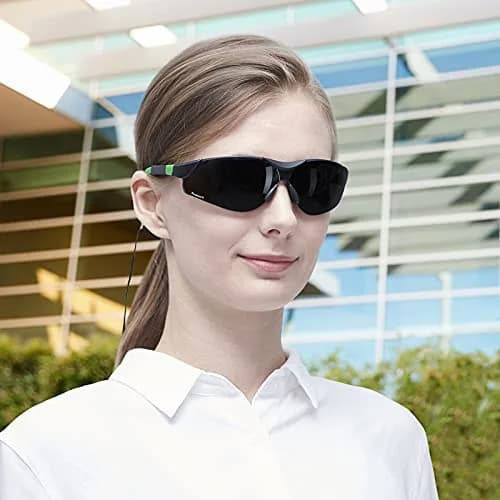 ProtectX Super Light Safety Glasses, Pathfinder Tinted Smoke | Impact & Scratch Resistant, Adjustable, ANSI Z87.1 Rated, UV AB Protection, 2 Pack thumbnail 2