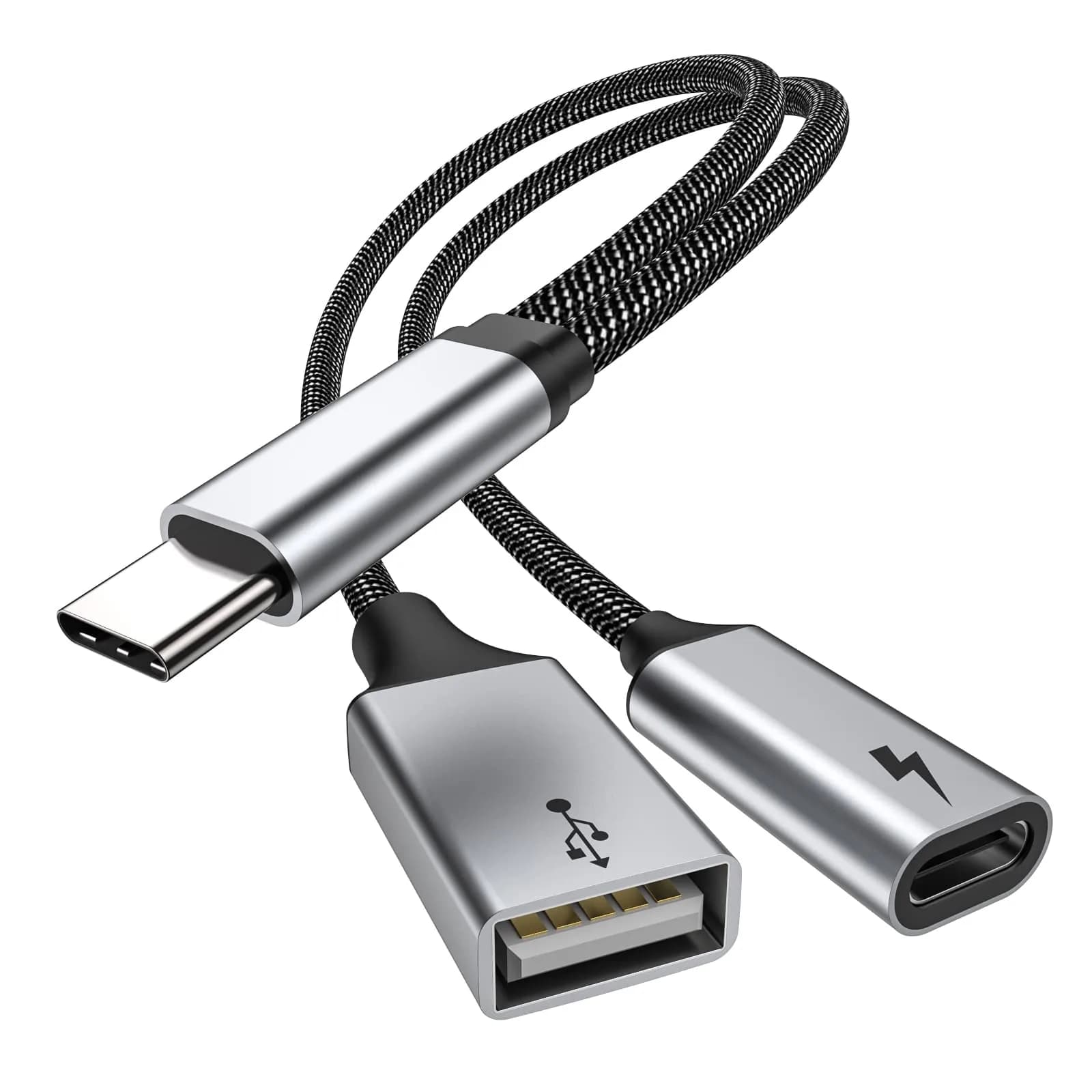 MOGOOD USB C OTG Adapter with 60W PD Fast Charge | Compatible for Steam Deck, Galaxy S26, Switch, Chromecast, Pi-KVM - main product image