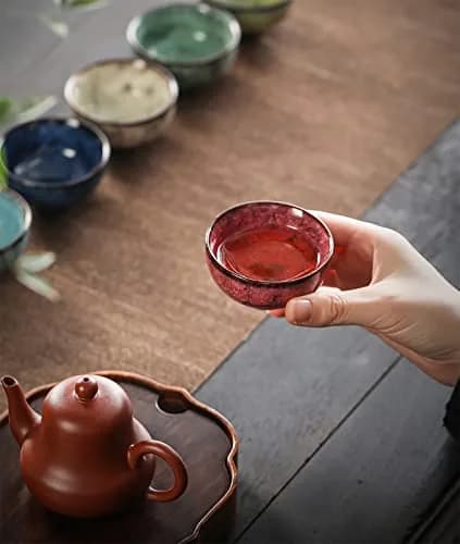 Lxuwbd Ceramic Teacups 5pcs | Modern Style, 3.5oz Each, Durable & Elegant thumbnail 6