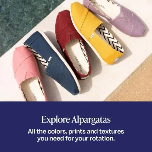 TOMS Women's Alpargata Wide Espadrille Flat 7 | Eco-Friendly Recycled Cotton Canvas thumbnail 7